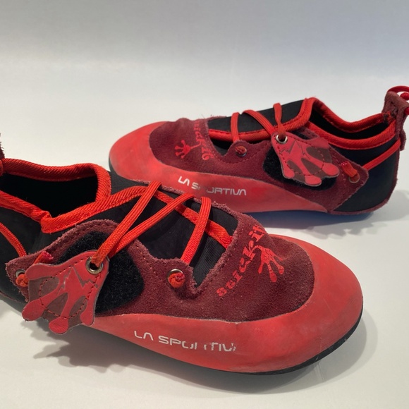 La Sportiva Stick It Youth Kids EU 34-35 US 2- 3 (ages 5-6)  rock climbing shoes - Picture 2 of 6